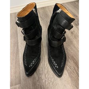 Isabel Marant Black Suede Booties 37 Comes from Pet Friendly Home
